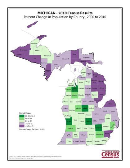 STATE FACTORS Michigan was one of the hardest hit states during the economic crash of 2008 and saw a significant loss in popula on, industry, and taxes.