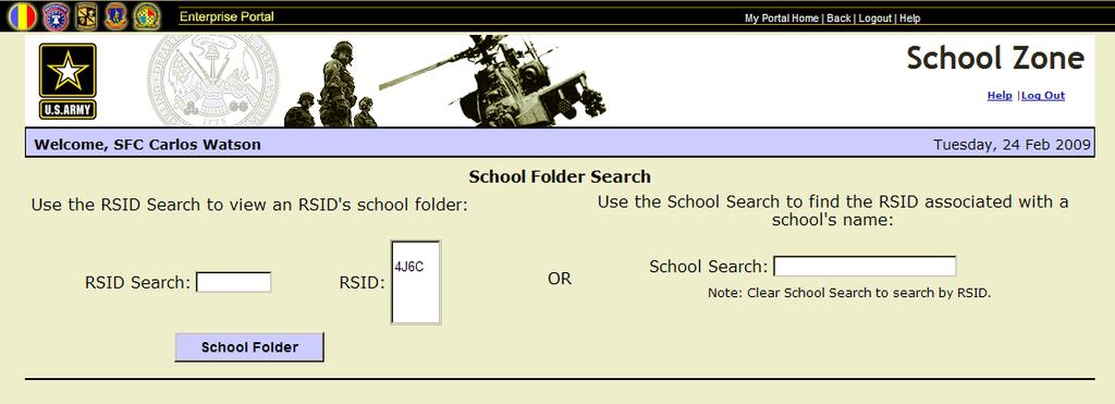 Chapter 2 Finding Your Schools Overview The School Folder Search