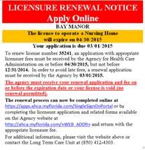 Online Licensing Email for Online Providers A license renewal postcard reminder was sent this week to your