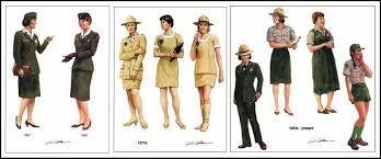 12 196 s & 197 s Women s uniforms go thru several iterations Airline stewardess pattern