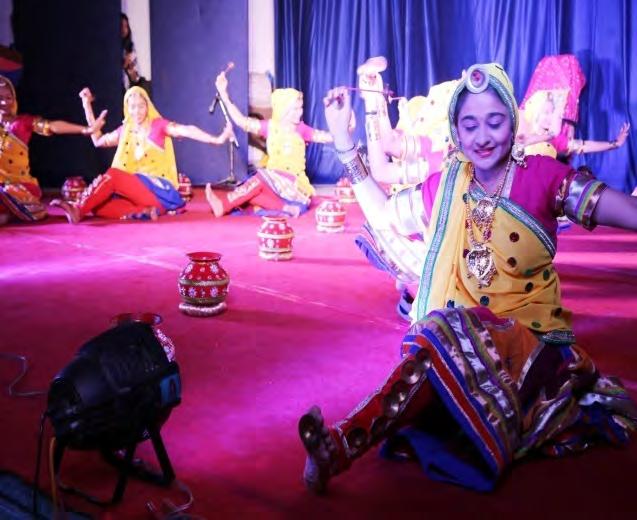 Folk Dance, Mime, Classical Dance were performed by the students.