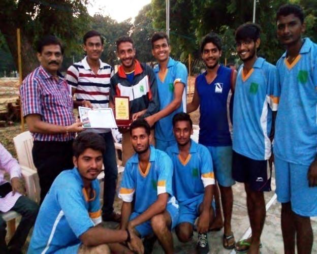 Anand Agricultural University became Champion in Volleyball and Badminton and Runners-up in Basketball tournament.