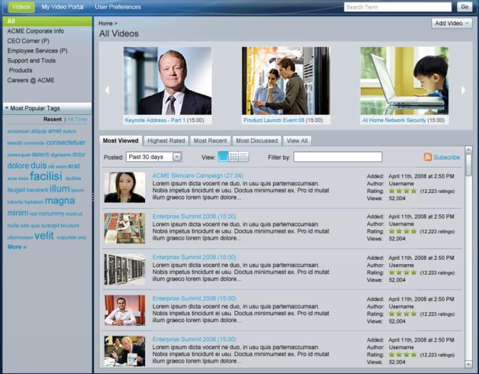 Cisco Show and Share Social Video System Overview Video Collaboration & Sharing User