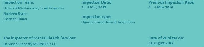 RATINGS SUMMARY 2015 2017 Compliance ratings across all 41 areas of inspection are