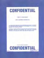 SF 705 is affixed to the top of the CONFIDENTIAL document and remains attached until the document is destroyed or secured in a GSA security container authorized to store Confidential information.
