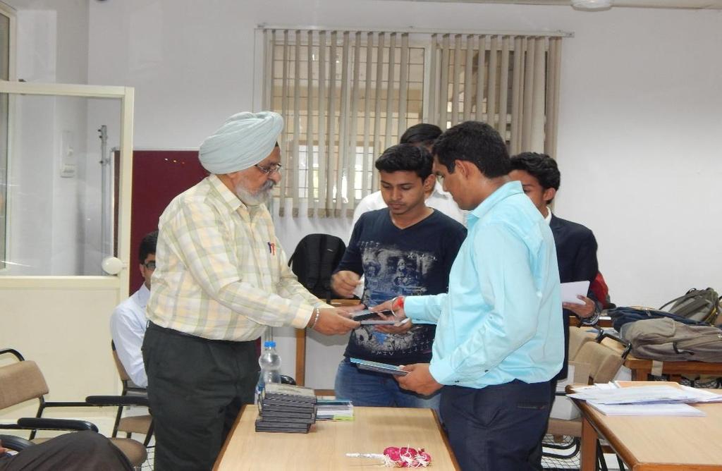 entrepreneurship game (Prepared by ventureexplore) was distributed among the participants. Mr. Deep Gosai, Student secretary proposed vote of thanks.