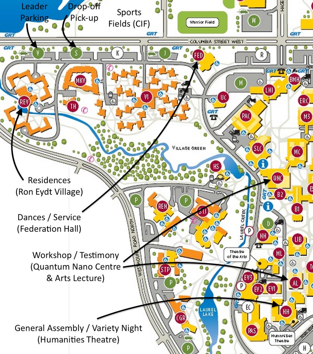 2.1 University of Waterloo Campus Map 3 Conference Check-In August 16th registration starts at 7:00am.