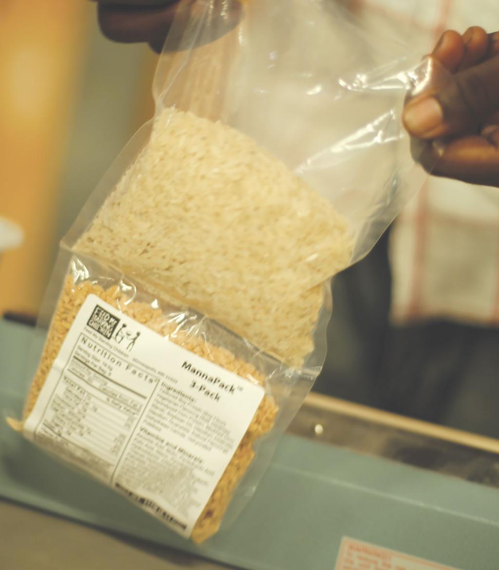 In country, our Distribution Partners pack the rice component with rice that has been locally grown and procured.