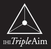 Triple Aim 1. Improved Health Care patient centered, equity, community connection 2.