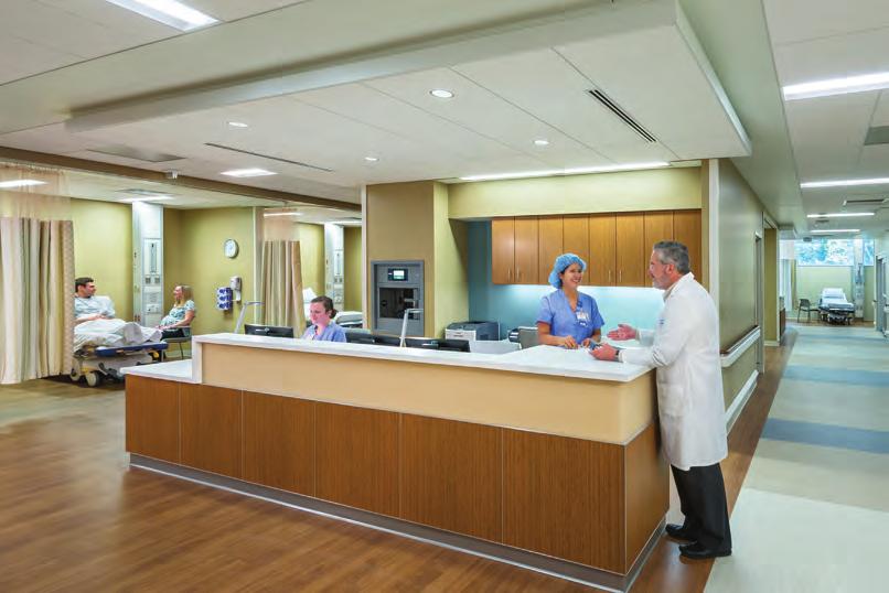 HISTORIC EXPANSION Private Patient Rooms for All STATE-OF-THE-ART, 232,000-SQUARE-FOOT ADDITION working toward obtaining Leadership in Energy and Environmental Design (LEED) Gold certification.