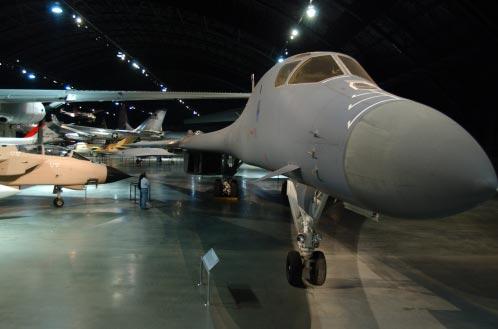 United States Air Force Museum photo by Jeff Fisher One of the latest additions to the museum s collection is the B-1B bomber (above).