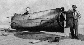 Naval Warfare CSS Hunley (sub) 22 long iron pipe + 90 lbs.
