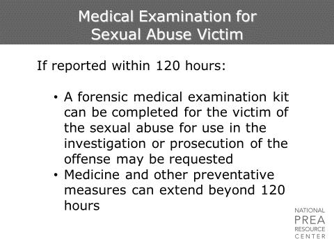 1 min Dual Purpose of the Forensic Exam Check your jurisdiction to establish the correct timeframe for this slide.