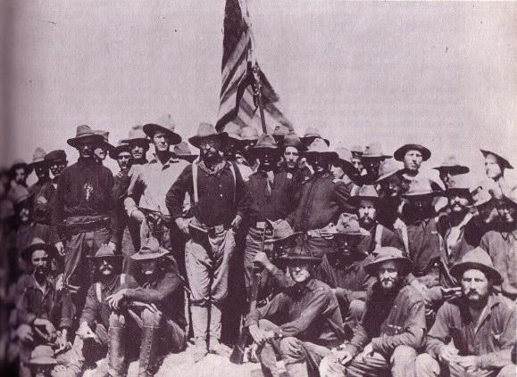 war in the caribbean 1898 - US Navy blockades Cuba 7/1/1898 - Battle of San Juan Hill Teddy Roosevelt and