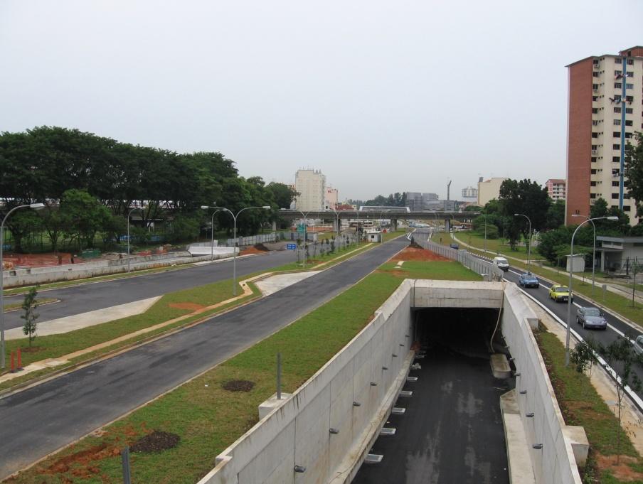 b. Road Tunnel Projects CNA also provided the environment control system and tunnel ventilation control system for the KPE (Kallang-Paya Lebar Expressway) road tunnel in Singapore.