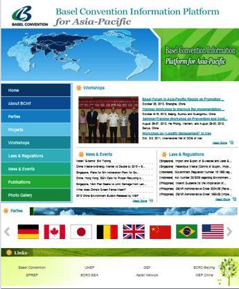 Information and Platform Basel Convention Information Platform for Asia and the Pacific BCinf is an information platform for the implementation of Basel Convention in the Asia and Pacific region,