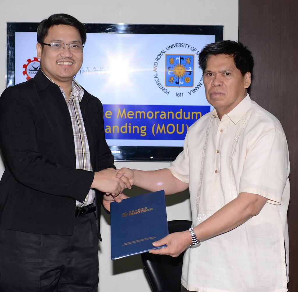 INNOTECH AND UST PARTNER FOR TEACHER TRAINING On 17 March 2016, SEAMEO INNOTECH formalized its partnership with the University of Sto.