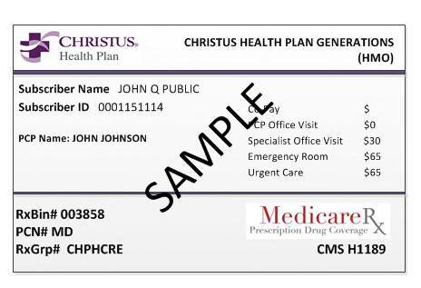 2017 Evidence of Coverage for CHRISTUS Health Plan Generations 7 Chapter 1.