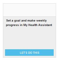 MY HEALTH ASSISTANT COACHING Set a Goal &
