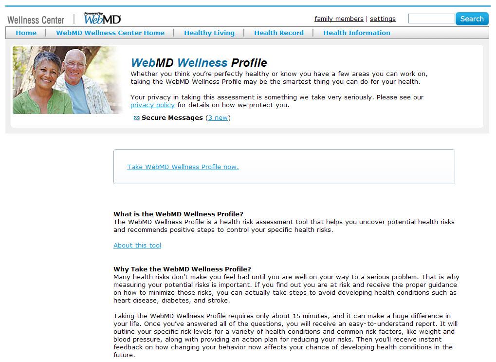 COMPLETING THE WELLNESS PROFILE If this is your first Mme complemng Click here to begin the Wellness Profile The Wellness Profile includes: QuesMons