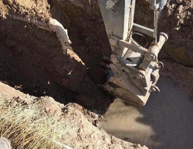 conducted excavation and assessment operations to determine the extent of the problem and worked with the Colorado Bureau of Reclamation, with the assistance of Colorado Springs Utilities and Pueblo