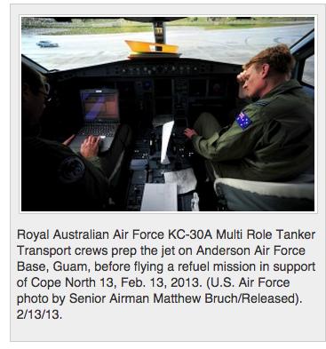 It took us two-and-a-half years to have a stabilized tanking process with the RAAF and fighter force and for them to integrate with our tanker aircraft.