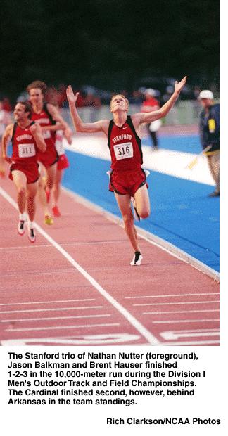 The NCAA News - News and Features The NCAA News -- June 21, 1999 Arkansas rallies in men's outdoor track to reap rare 'triple crown' On the same day Charismatic was unable to complete horse racing's