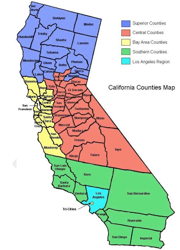Attachment B California Counties by Mental Health and DMC-ODS