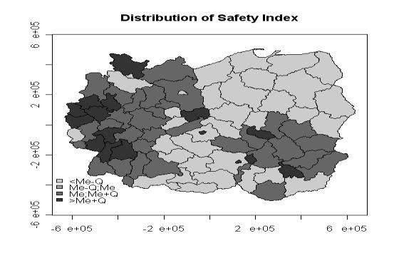 Valery Boyko et al. Slovaka an Hungary, we observe hgher rates of the Safety Inex. In Germany (Berln) an n Polan (Mazowecke vovoeshp), on the contrary, safety ncators are rather low. Fg3.
