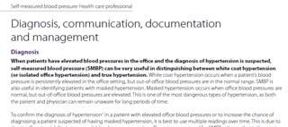 pressure and what to do with self-measured blood