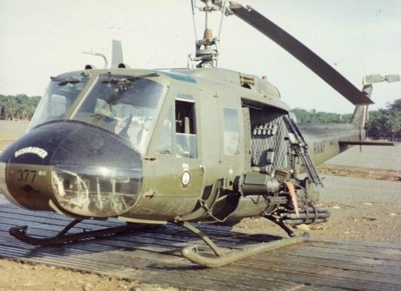 The UH-1 Iriquois (or Hueys as they were affectionately called), helicopters were used in many roles including medical evacuation and close air support of ground troops.