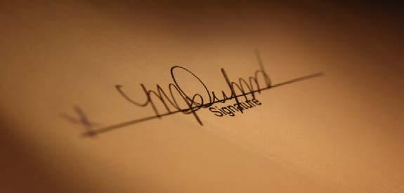 Effectiveness & Signatures This part requires your signature and the signature of two