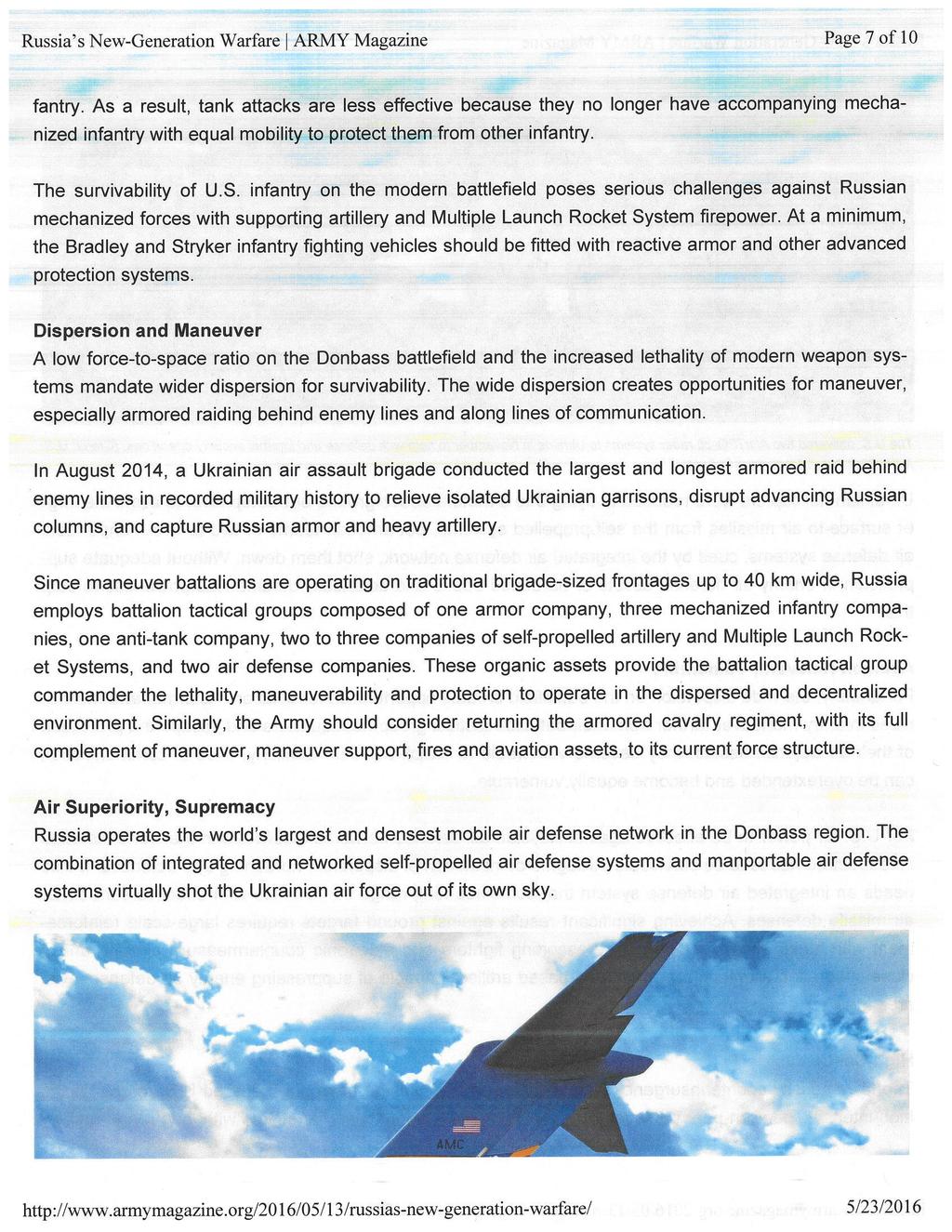 Russia's New-Generation Warfare A R M Y Magazine Page 7 of 10 fantry.