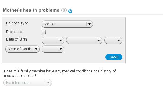 A patient s family history can be documented in the EHR