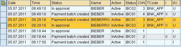 [Workflow attachments of batch # 979] And both the release and status history give information what happened during the process so far.