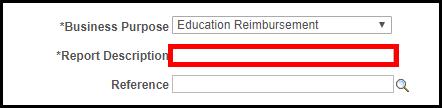 In Description, click the expand arrow. If course changed, make sure to enter the correct information. o Tuition: Enter the words Tuition and the course prefix and course name (i.e., Tuition EDR610 Intro to Research).