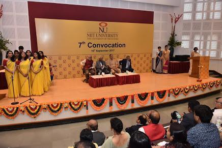 Special Event Convocation Ceremony NIIT University hosted its 7th Convocation Ceremony on 16 th September 2017. One of the founding Professors of the University, Dr.