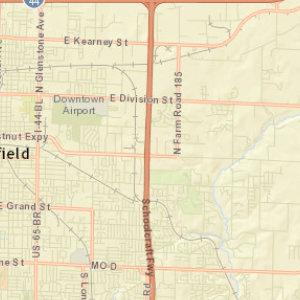 E) Roadways Section TIP # SP1106 Route From EASTGATE AVENUE RELOCATION Eastgate Avenue North of Chestnut Expressway Chestnut Expressway Location/Agency City of Springfield FHWA Responsible Agency