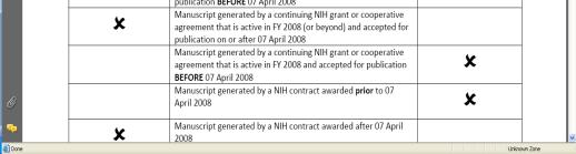 accepted for publication on or after 07 April 2008 NIH contract