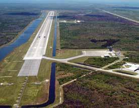 At 15,000 feet long and 300 feet wide, it is one of the longest and most capable runways in the world.