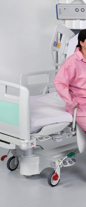 Quick and independent Eleganza 3XC bed frame offers a comprehensive system of features facilitating patient mobilisation in the safest and most effective