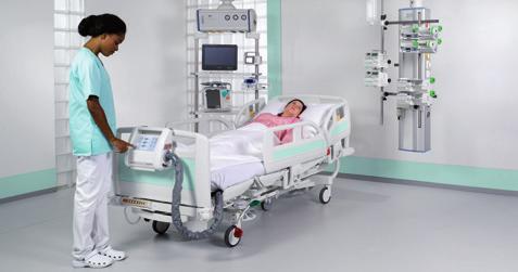 The Ergoframe system also reduces friction and shearing forces between the mattress and the patient s skin which contributes to the prevention of pressure ulcers.
