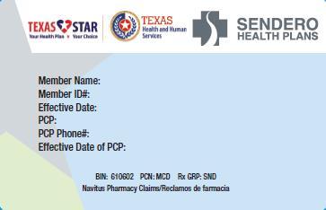 4 YOUR SENDERO STAR ID CARD You will get a STAR Identification (ID) card after you enroll in Sendero.