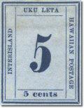 Numeral Issue Continued 5c blue