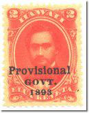 PROVISIONAL GOVERNMENT ISSUE OF 1893 CONTINUED Stamps of 1864-91.