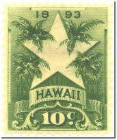 cents stamp was issued by the Republic of Hawaii on October 27, 1894.