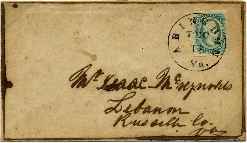 ADVERSITY COVERS HOMEMADE Due to paper shortages, pre-printed black border envelopes were not always available.
