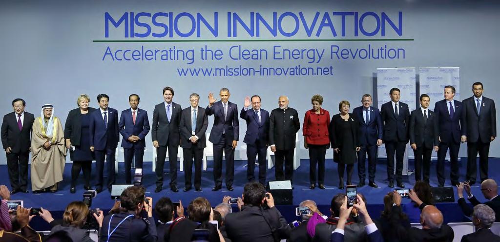 Mission Innovation Double public clean energy R&D investment over five years, while encouraging greater levels of private sector investment in transformative