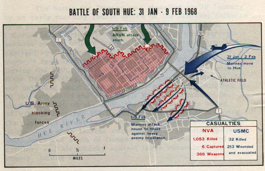 V. The Battle for southern Hue: 31 Jan- 1 Feb Operation Hue City begins 1/1 launches