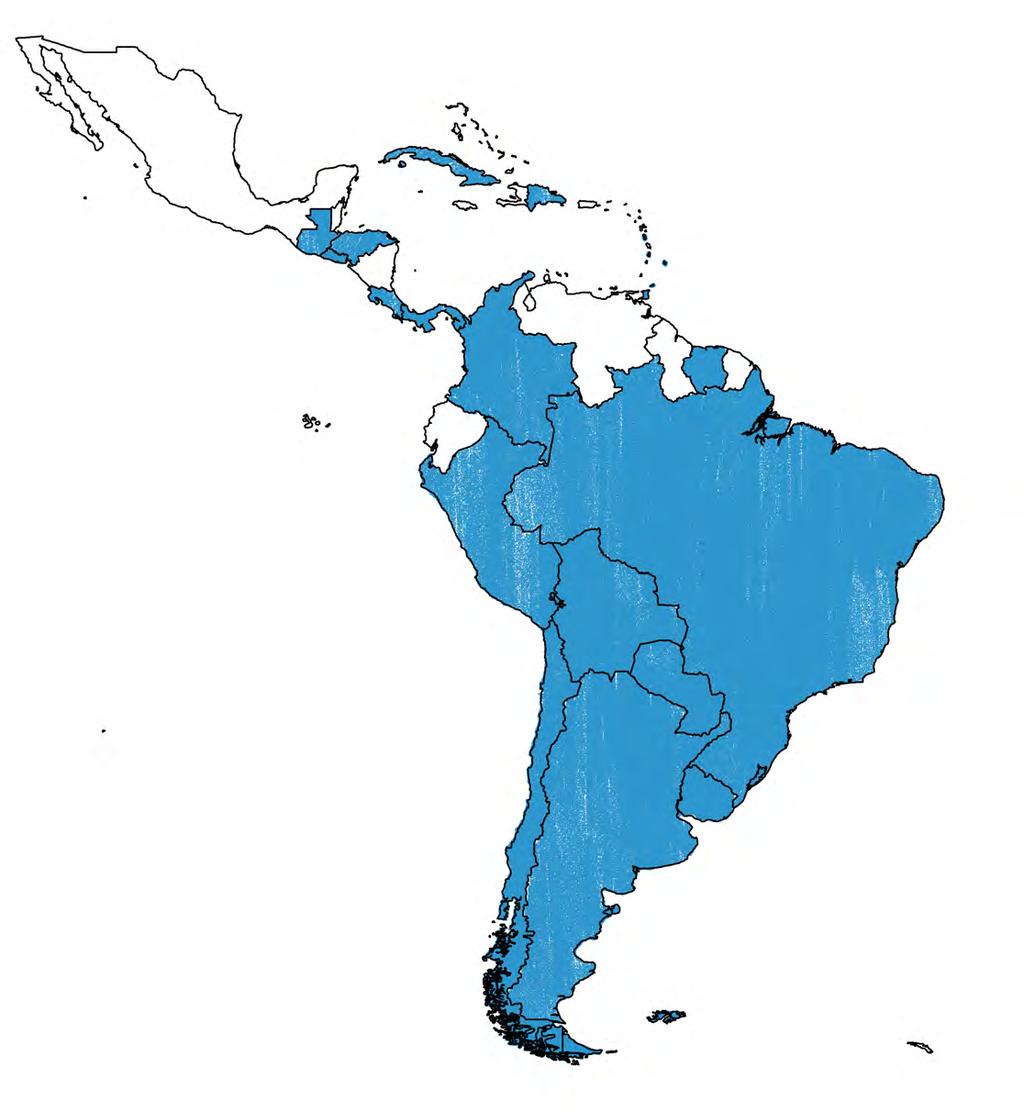 MEMBER STATES THAT RECEIVED TECHNICAL ASSISTANCE IN RISK COMMUNICATION DURING THE ZIKA EPIDEMIC 2015-2016 7 16 11 10 12 13 17 9 19 2 6 5 18 1. Argentina 2. Barbados 3. Bolivia 4. Brazil 5. Colombia 6.